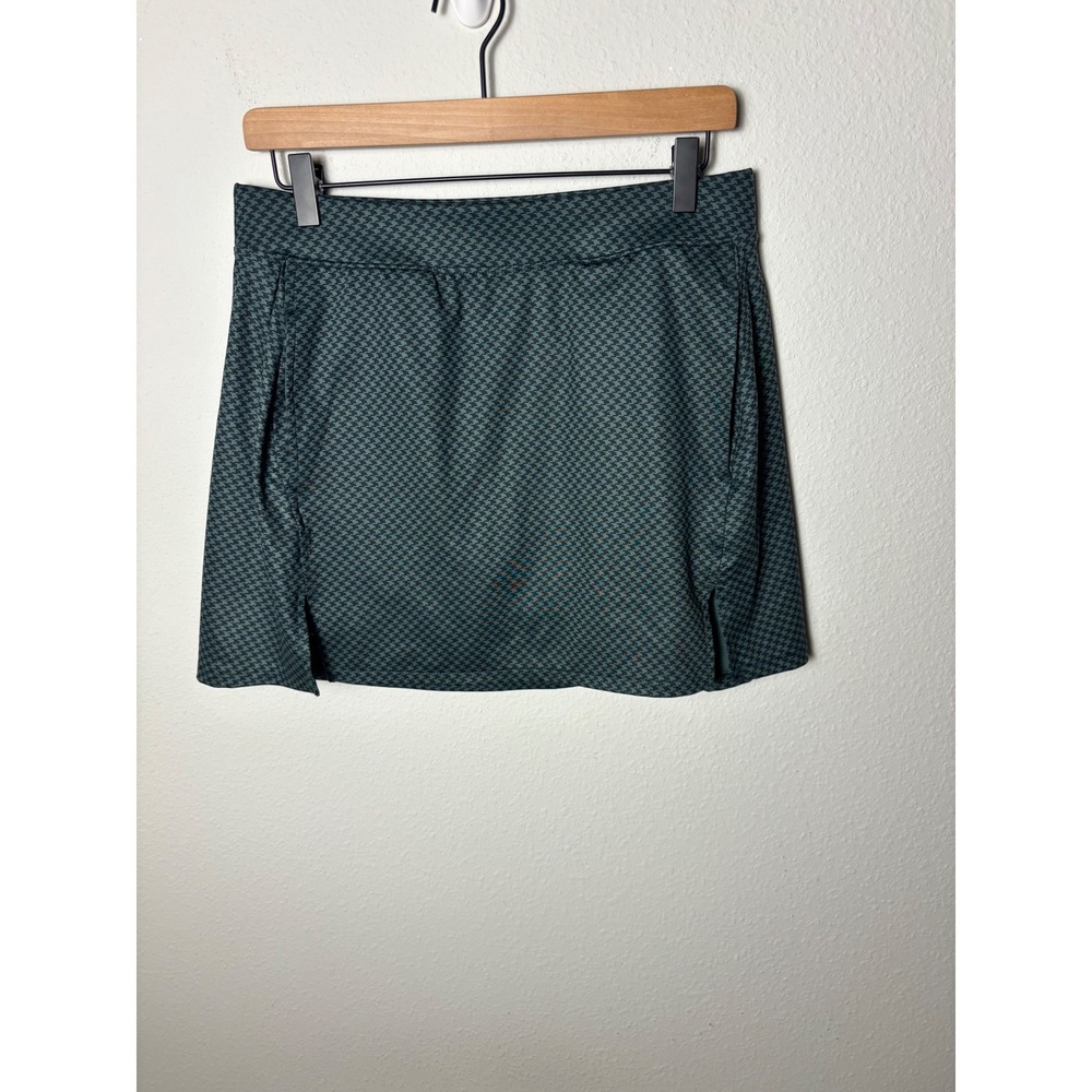 All in Motion Green Houndstooth Golf Skort with Liner Size M